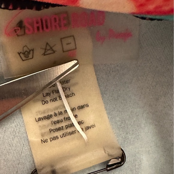 Urban Outfitters Shore Road swimsuit size medium plunging neck snakes halter top - Picture 3 of 11